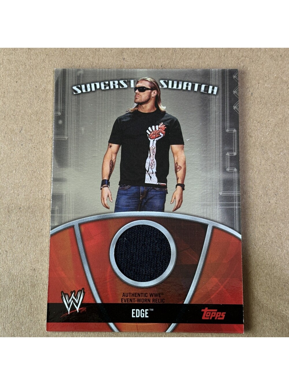2010 Topps WWE Edge #S-ED Superstar Swatches Relic